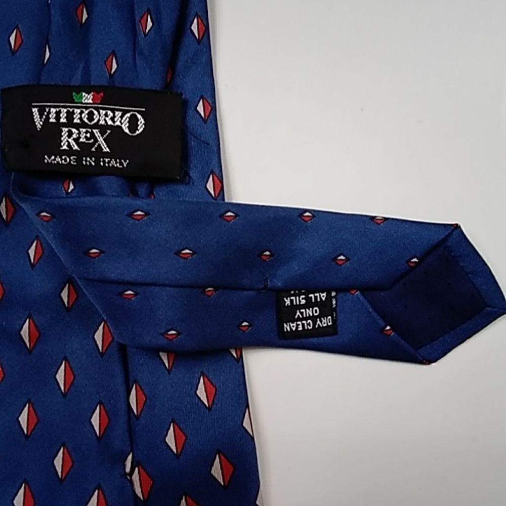 VittoriO Rex Made In Italy Silk 100% Vintage Men Tie